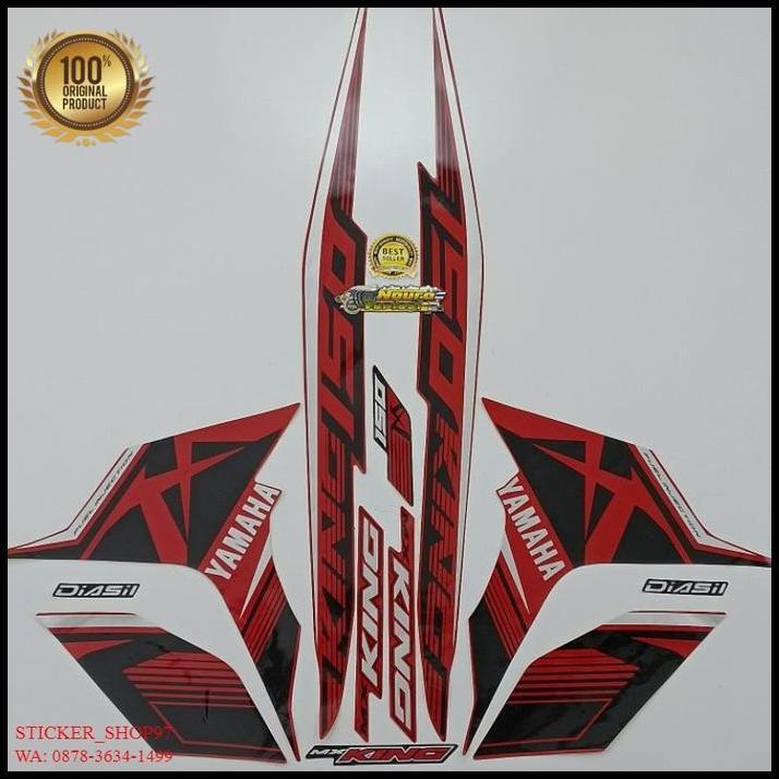 GRATIS ONGKIR (ORI) STRIPING YAMAHA MX KING 150 2017 2018 MERAH KUALITAS ORIGINAL 