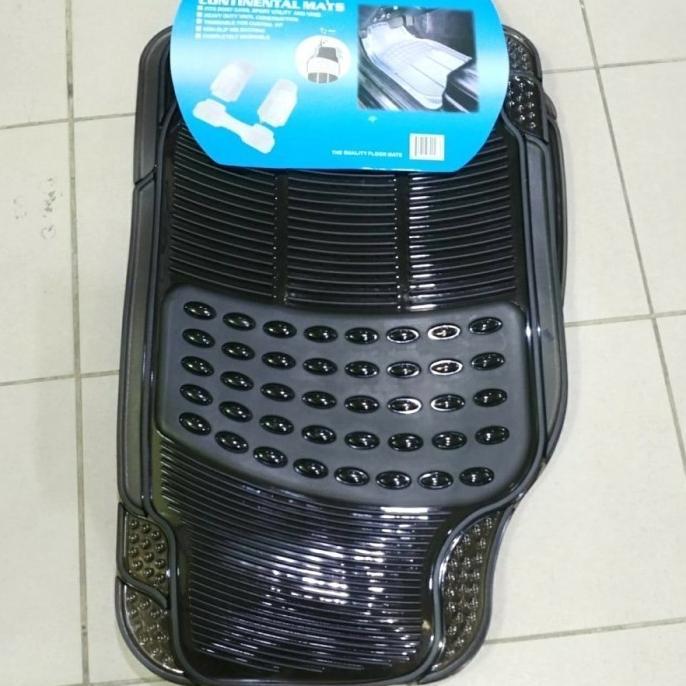 Karpet karet 3 potong smoke hitam transparan Mobil Calya
