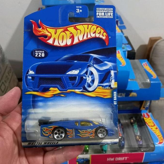Hot Wheels GT Racer Blue Card Lawas Rare Biru Api