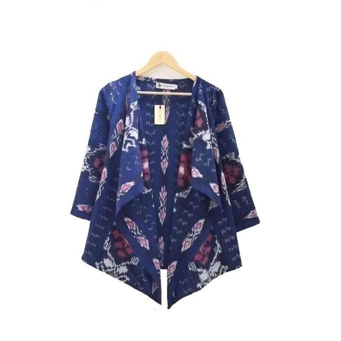 DISKON OUTER  TENUN - CARDIGAN WANITA - BLAZER ETNIK - ATASAN BATIK WANITA