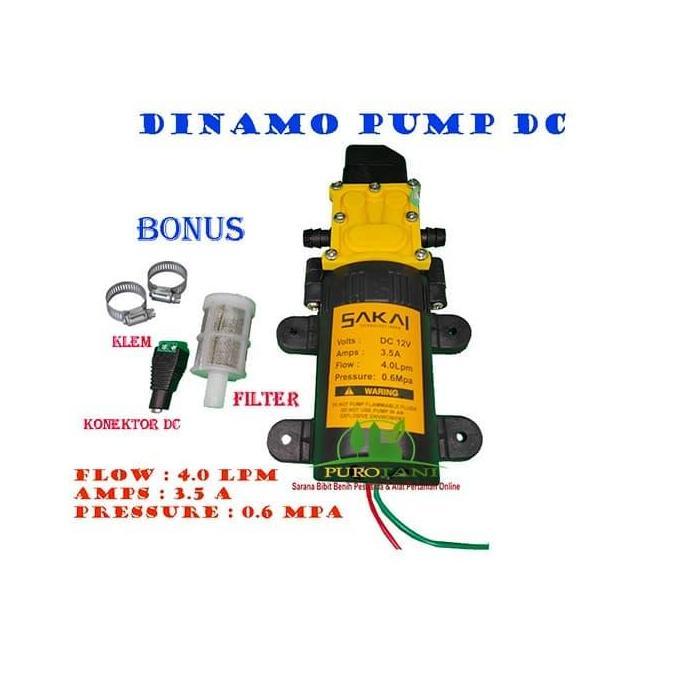 Water Pump Dinamo Sprayer 12 V Dc