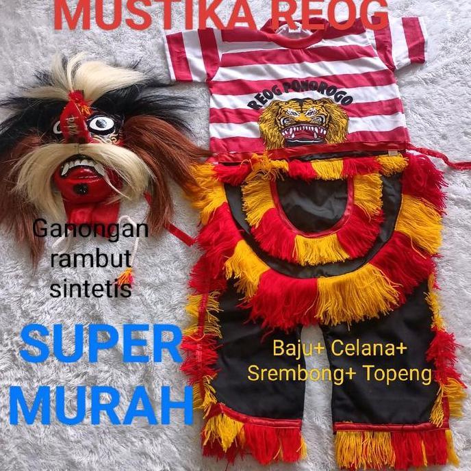 DISKON PAKET KOMPLIT FULSET BAJU REOG DAN GANONG, PAKET KOMPLIT BAJU REOG DAN GANONG, BAJU REOG ANAK