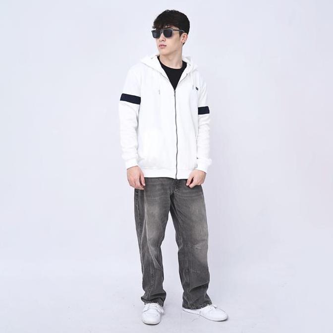 FREE ONGKIR RYUSEI JAKET PRIA LOYALTY CMB WHITE