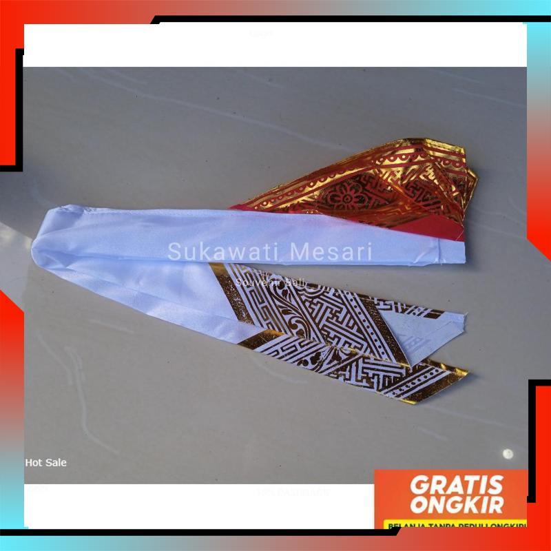 Udeng Ikat Lembaran Merah Putih HUT RI Kemerdekaan Karnaval Souvenir Bali Unik - 2025 COD Termurah T