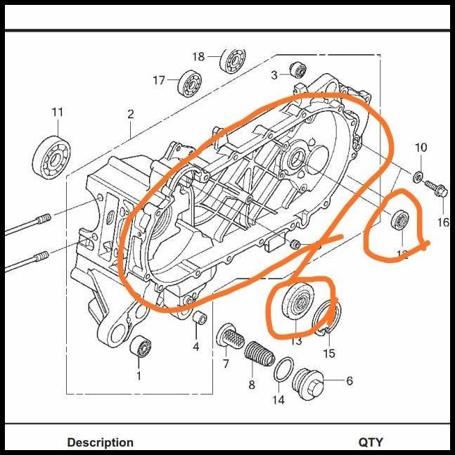 TERLARIS PAKING PACKING GASKET SEAL BAK CVT VARIO OLD LAMA TECHNO 110 KARBU 