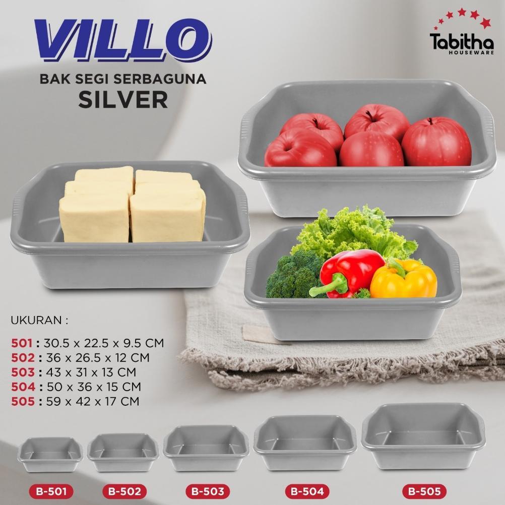 Tabitha [Cargo] Baskom Kotak Plastik Jumbo / Bak Buah & Sayuran / Bak Pasir Kucing - Bak Villo