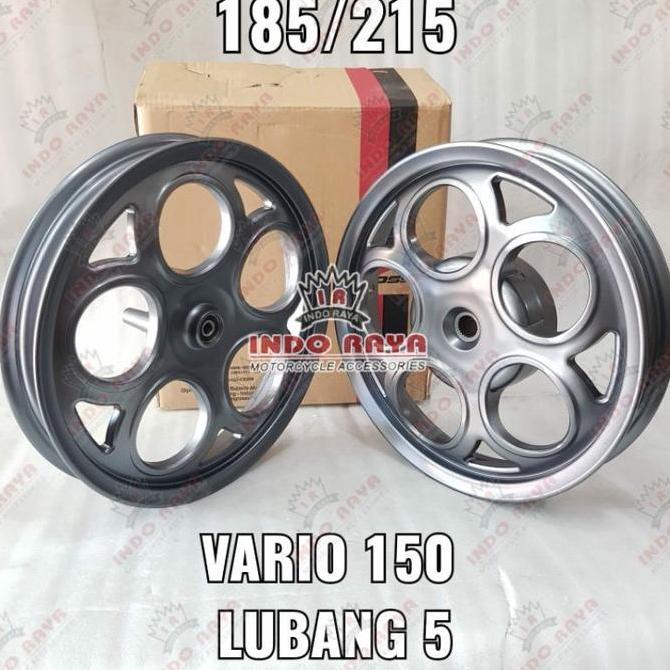 Velg velek pelek racing rossi vario 150 lubang 5 model vespa classic 1set depan belakang 185 215 rin
