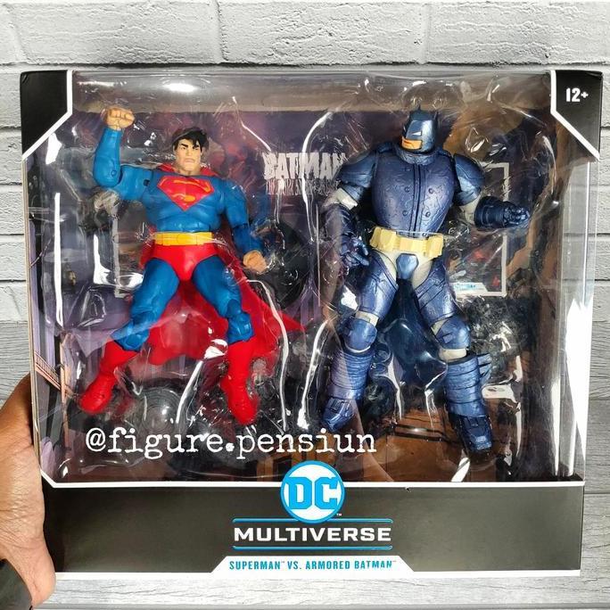 DC MULTIVERSE MCFARLANE BATMAN ARMORED VS SUPERMAN THE DARK KNIGHT RET