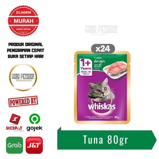 Whiskas Pouch 1 Dus isi 24 Whiskas Junior Whiskas Tuna Whiskas Sachet