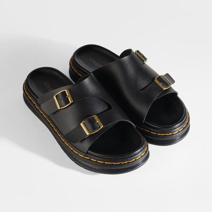 Osgood - Papillon Black - Sandal Kulit