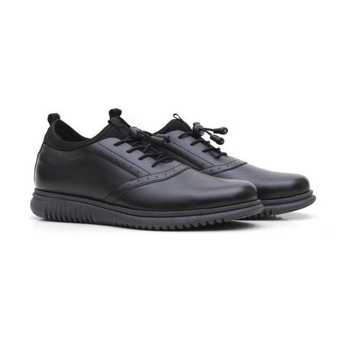Volve Orca Leather Black Edition Sepatu Casual Formal Slip On Pria