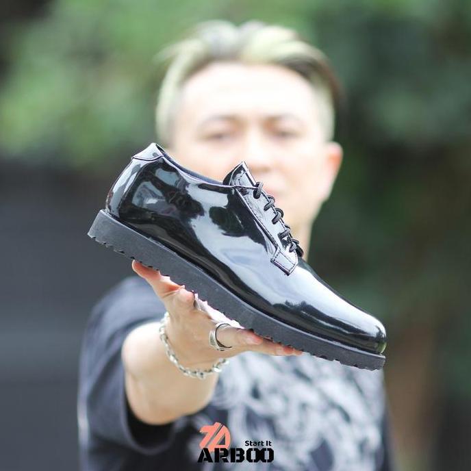 Sepatu pdh pria orinal kulit sapi asli DINAS TNI POLRI Keren ARBOO