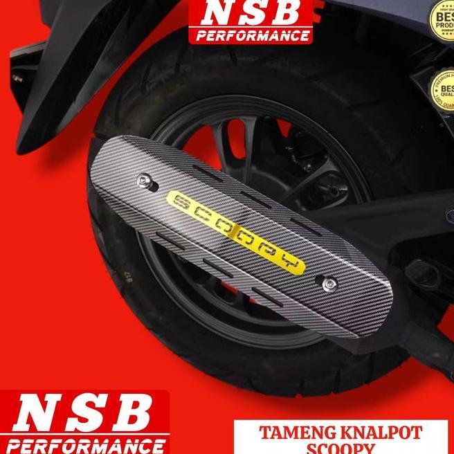 Tameng Knalpot Cover Knalpot Nsb Racing All Varian Honda Scoopy Nsb Racing Carbon Tutup Knalpot Vari