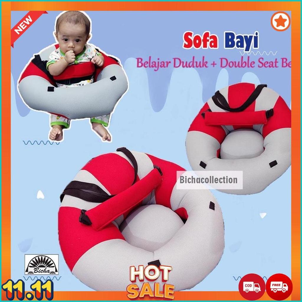 Sofa Bayi Belajar Duduk Sofa Baby Multifungsi Double Safety Belt [B6]