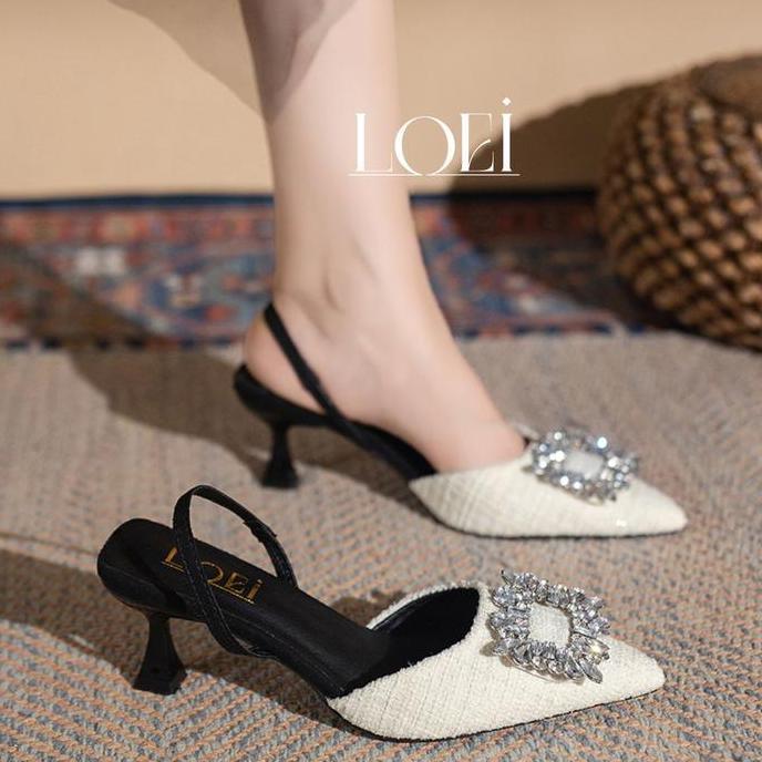 LOEI Thalia Sepatu Hak Kondangan Wanita Import Sepatu Hak Tinggi 5cm 69245