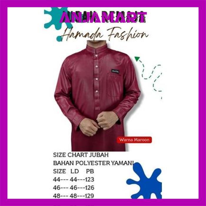 Jubah Remaja Hamada Fashion, Jubah Remaja Polyster, Jubah Saudi, Jubah Arab, Jubah Polos Premium, Ju