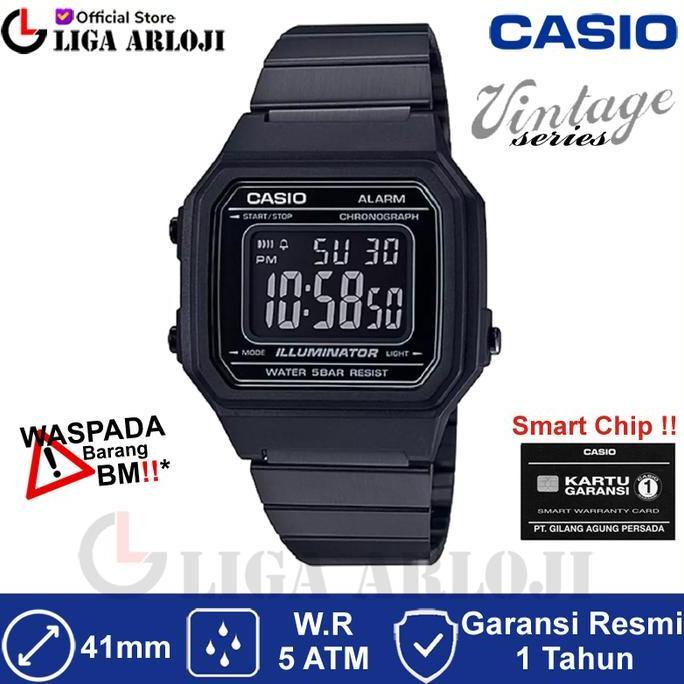 Casio B650Wb-1Bdf Jam Tangan Unisex Digital B650Wb-1B Hitam B650Wb 1Bdf