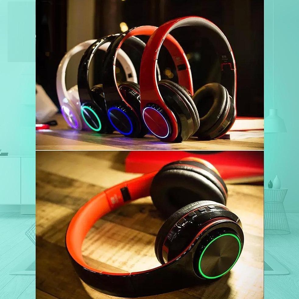 BIG SALE B39 WIRELESS HEADSET BANDO LED BLUETOOTH HEADPHONE HIFI BASS MUSIC