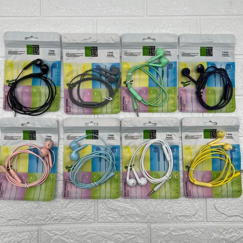 bestpromo handsfree headset u19 macaron packing plastik handset handsfree u19 packing plastik macaro