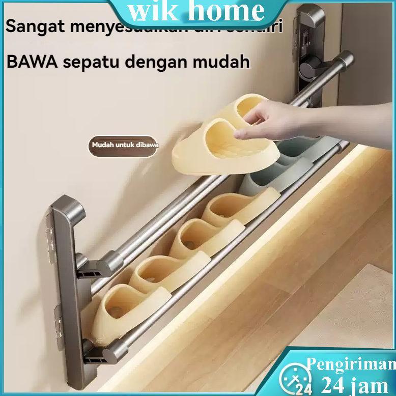NEW DEALS [COD]RAK SEPATU GANTUNG SUSUN SHOE RACK HOLDER TEMPAT SANDAL PANCI DAPUR DINDING BELAKANG 
