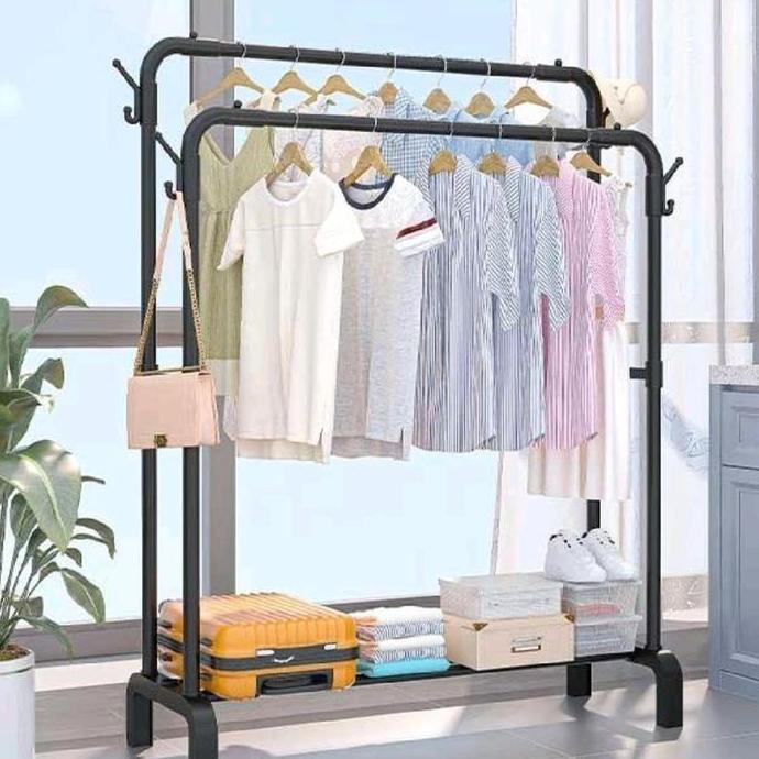 Rak Gawang/Gantungan Baju Gawang/Jemuran Baju Gawang/Stand Hanger Gawang Besi/Rak Gawang Besi/Jemura