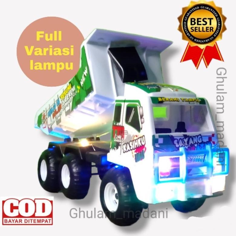 ORIGINAL` ( BISA COD ) PROMO MAINAN ANAK MOBIL MOBILAN TRUK DUMP TRUCK BAK PASIR KONSTRUKSI PLASTIK 