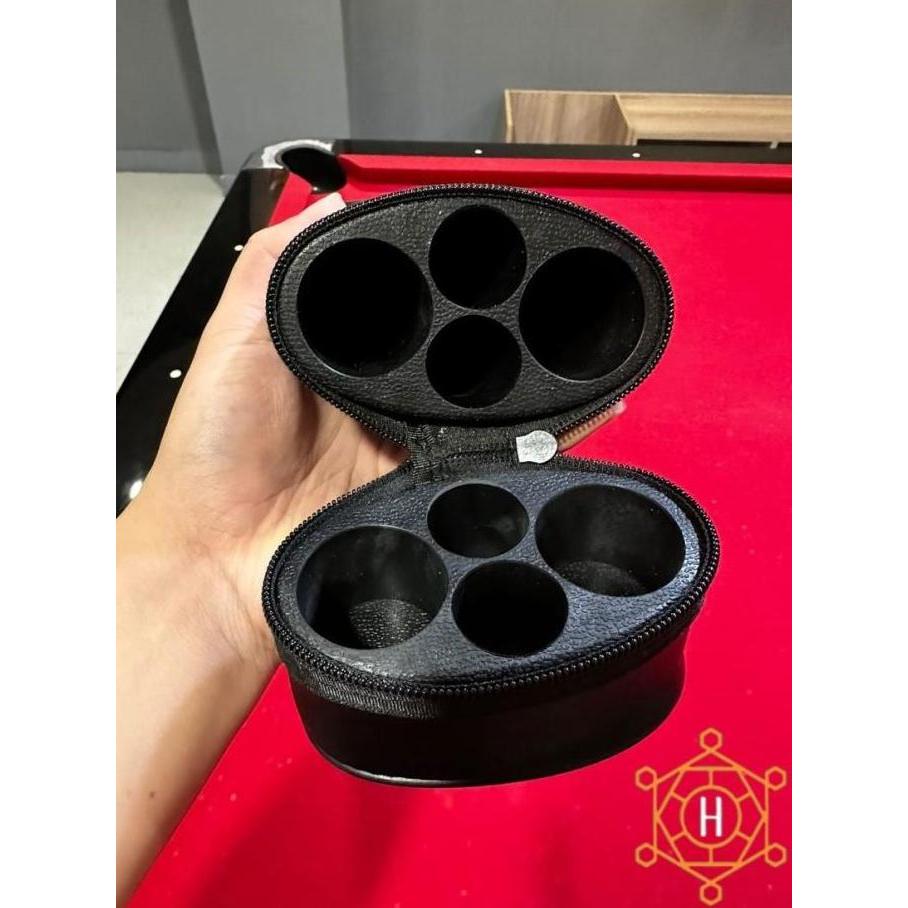 Tas Billiard Cue Case 2x2 Putih Tube Case