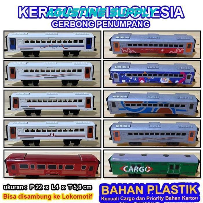 Mainan Kereta Api Indonesia Lokomotif Gerbong Kereta Api