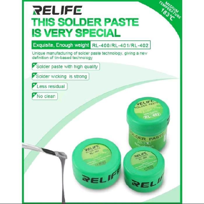 (Termurah) Solder Paste / Timah Cair Relife Rl-400 Rl-401 Rl402 Bestseller