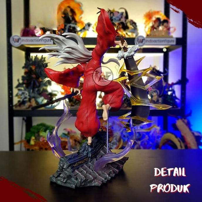 Action Figure Statue Inuyasha Rooftop & Kikyo Fire Phoenix Design Recast