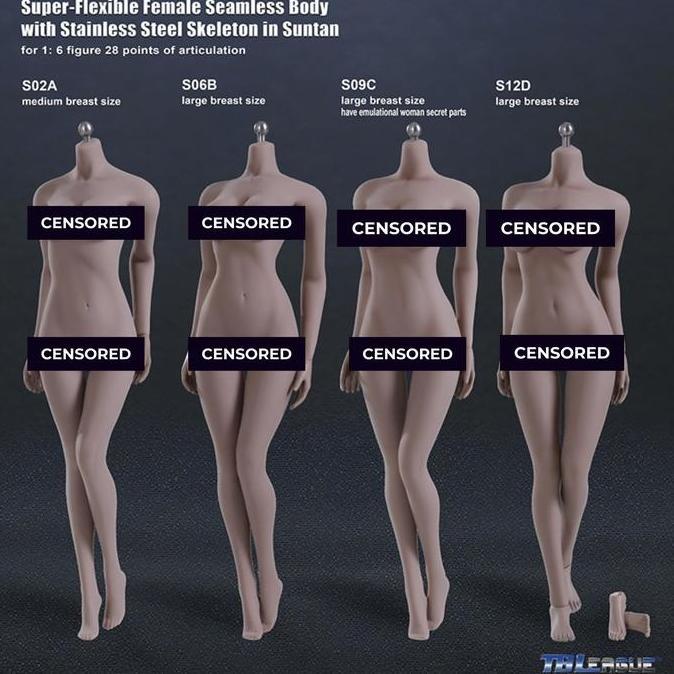 TBLeague Phicen 1/6 S02A - S06B - S09C - S12D Female Seamless Body