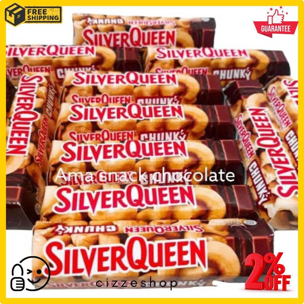 Coklat Silverqueen Chunky Bar Toples Dan Satuan