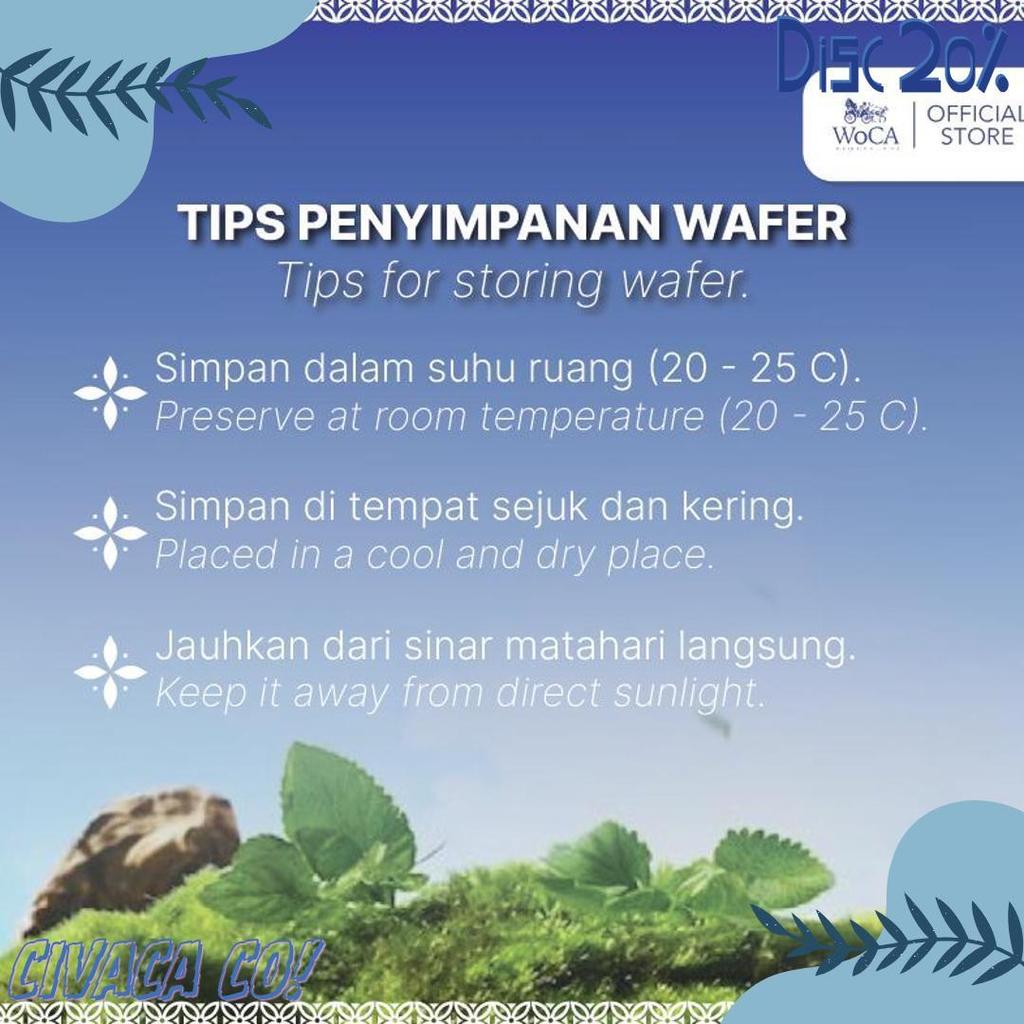 Woca Wafer Coklat Premium Dark Chocolate