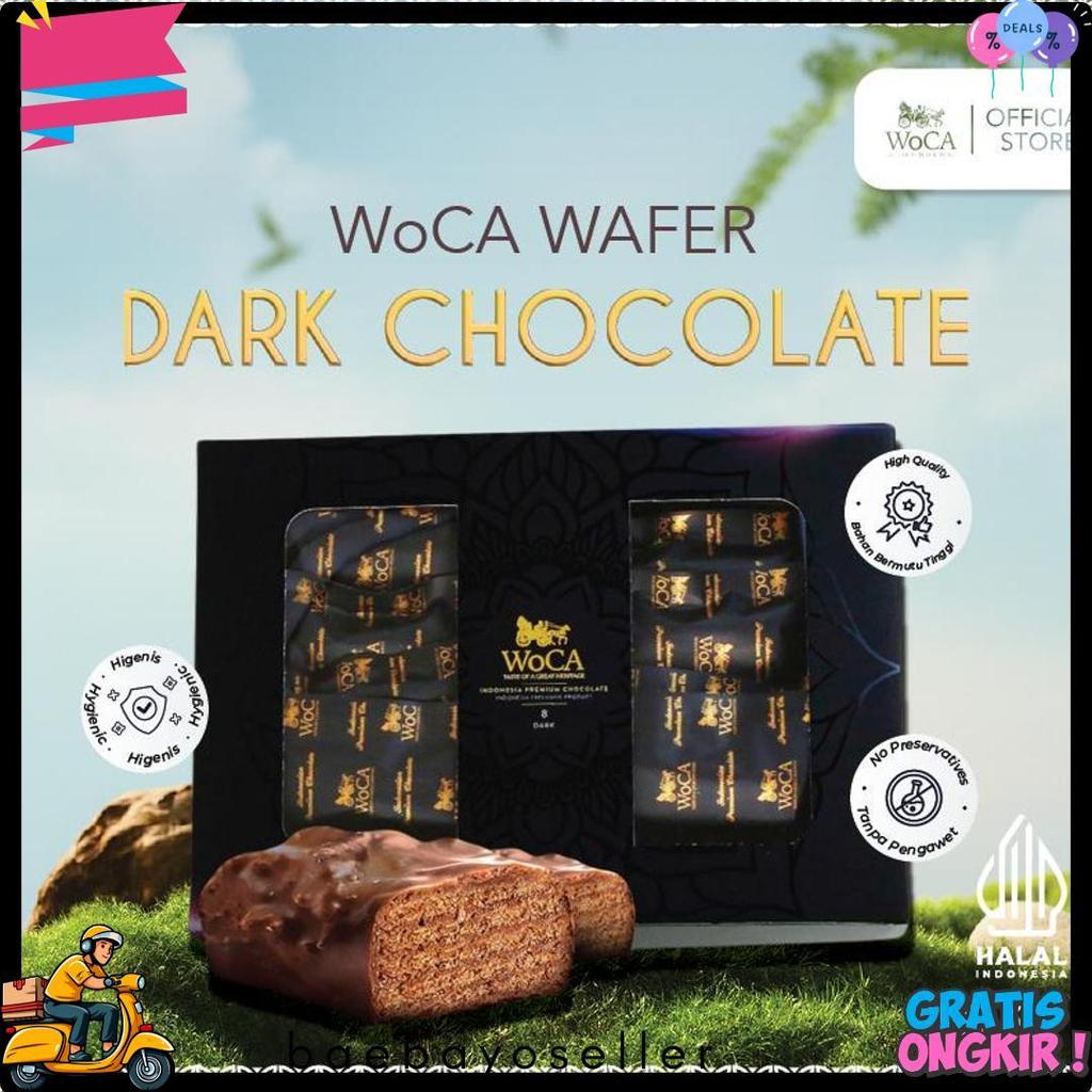 Woca Wafer Coklat Premium Dark Chocolate