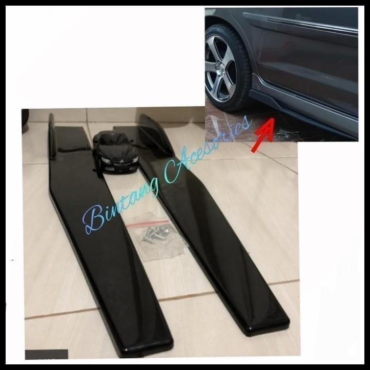 TERBARU WINGLET SAMPING VARIASI SAMPING BAWAH MOBIL BMW SEDAN HITAM 