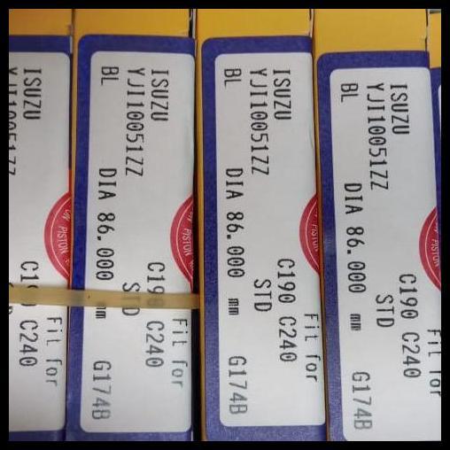 DISKON PISTON /RING SEHER ISUZU C190 4 RING YJI 10051ZZ "NPR" JAPAN 