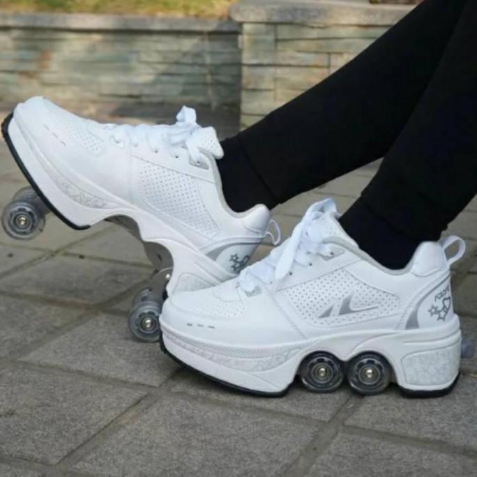 Terlaris Sepatu Roda Lipat Deformasi Roller Shoes Roller Skate Anak / Dewasa