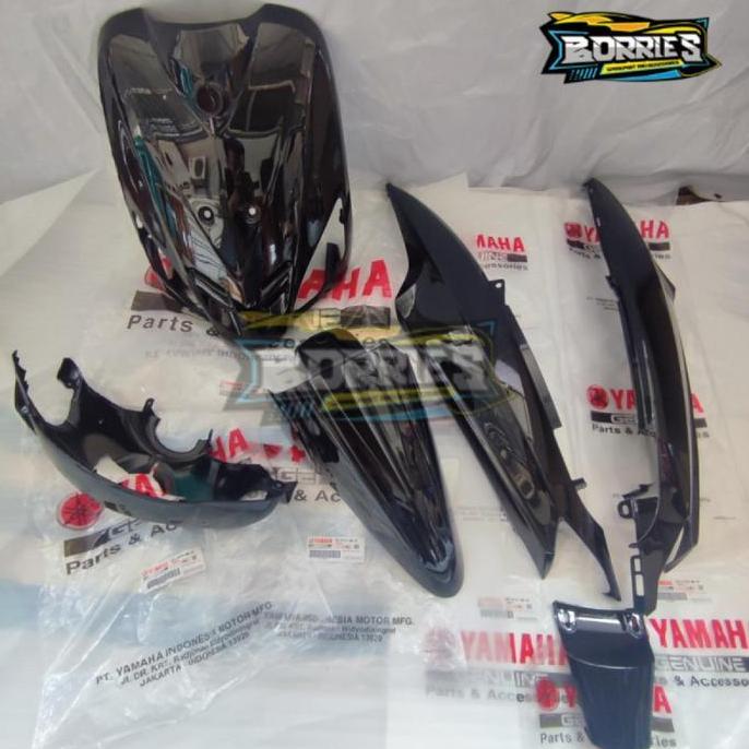 FULLSET COVER BODY ALUS MIO SPORTY HITAM ORIGINAL ORI YAMAHA TAMENG SP