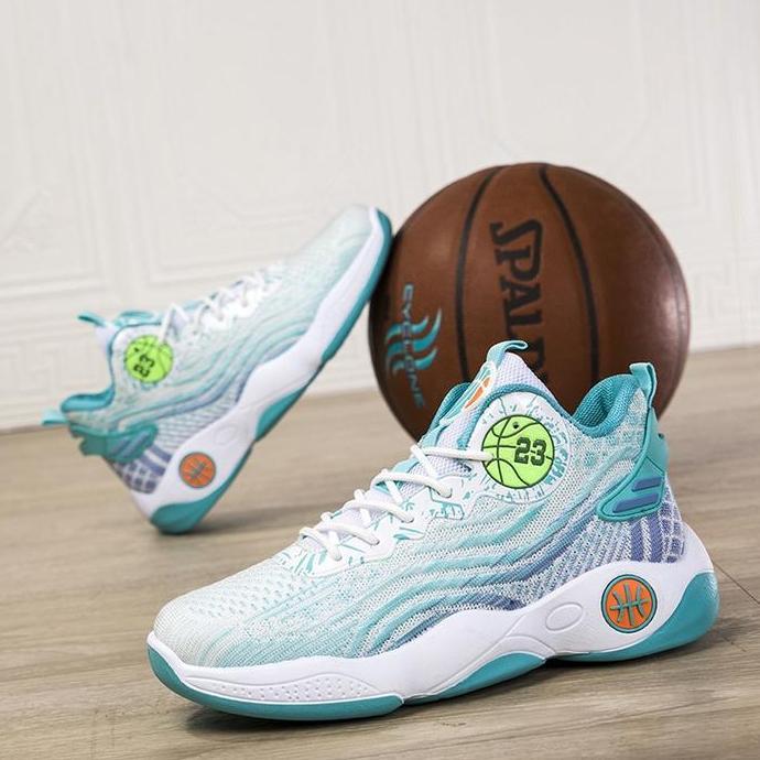 Sepatu Sneakers olahraga Pria FASHION VARIASI BALL 23 Bahan rajut Import