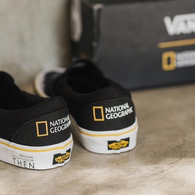 Vans Slip on National Geographic Then Now Glacier