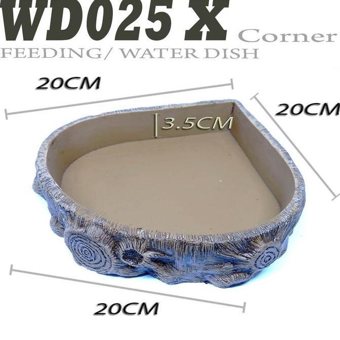 Robyseller2 - Wd025 Xl Waterdish Reptile Tempat Makan Minum Reptil Ular Iguana Lafdal Lizard Tortois