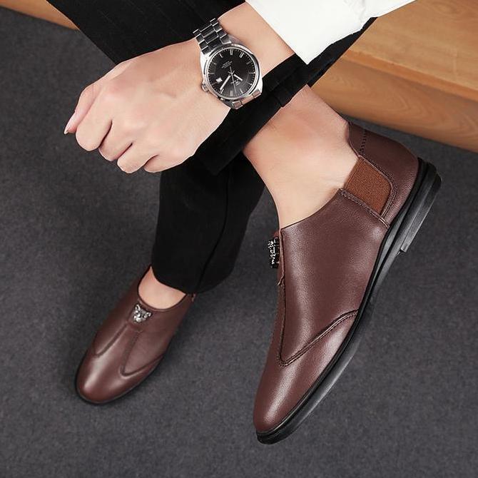 Sepatu Slip On Pria Formal Outdoor Olahraga Pria Casual Sepatu Import