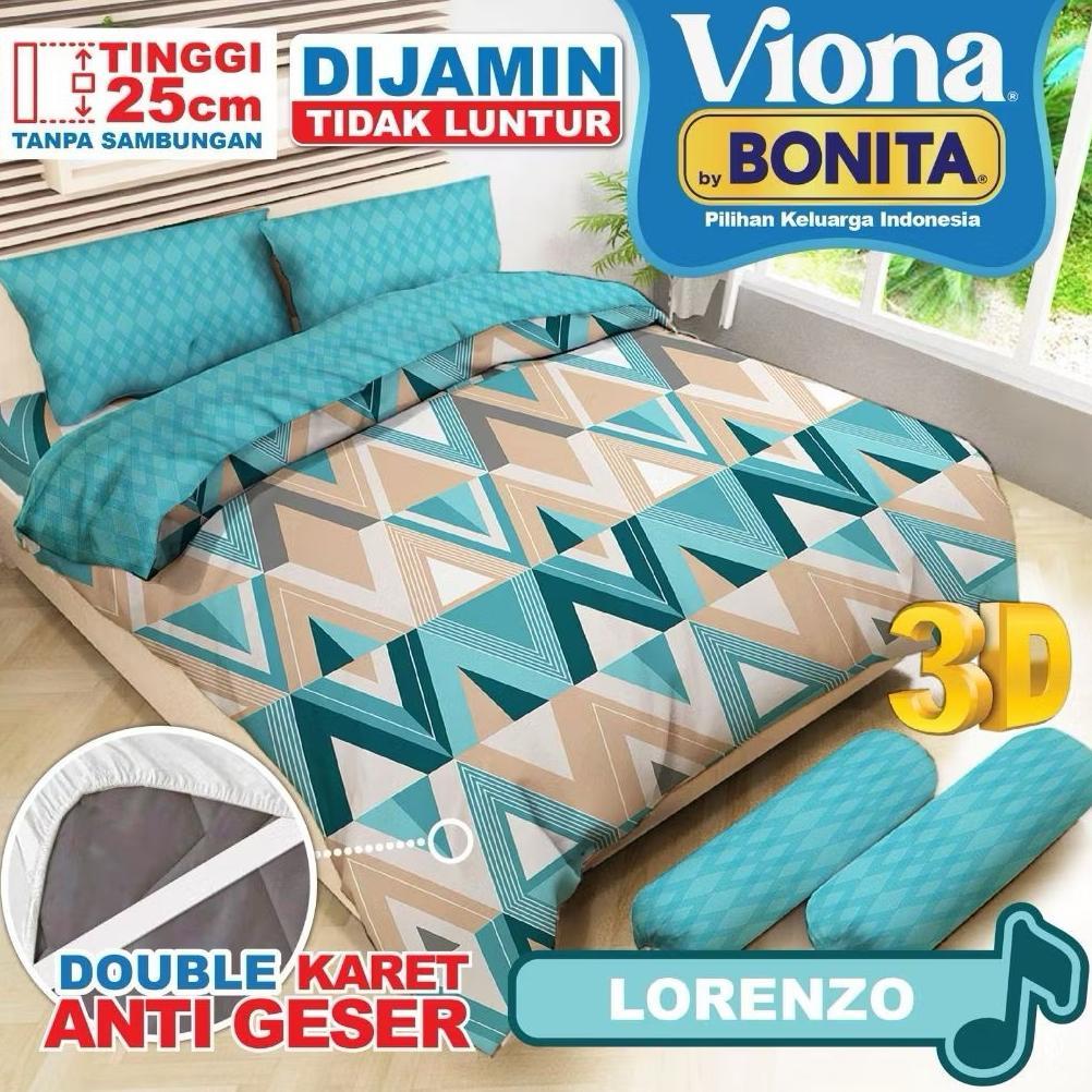 Bc Viona By Bonita Only Bedcover Uk.180X200 Tidak Pakai Sprei