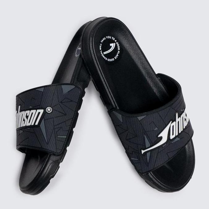 Sandal Selop Pria Johnson - Miraga Grey Shoes