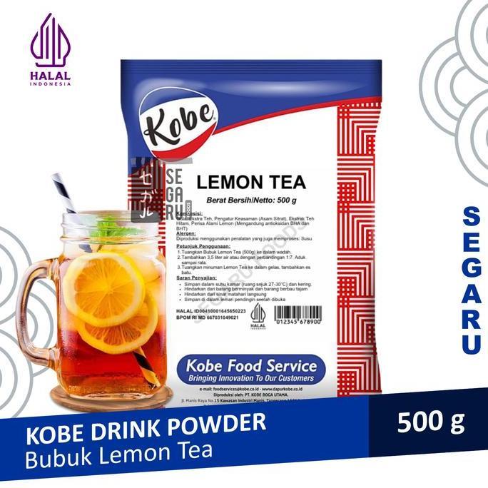 Lemon Tea Kobe | Teh Bubuk Lemon Tea Powder Drink Halal 500 gram