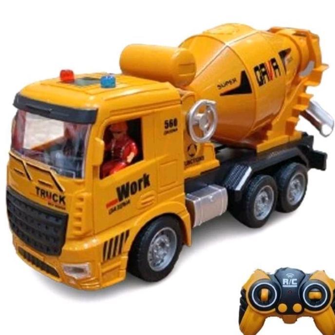 Sabdaa317 - Mainan Rc Dump Truk Pasir Remote Control - Tidak Ada Merk - Toys Anak Baterai Rc  Truk C