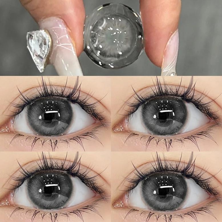 NEW ARRIVAL` COD1 pasang lensa kontak warna diameter 14.5 MM softlens dubai softlens soflen mata sof