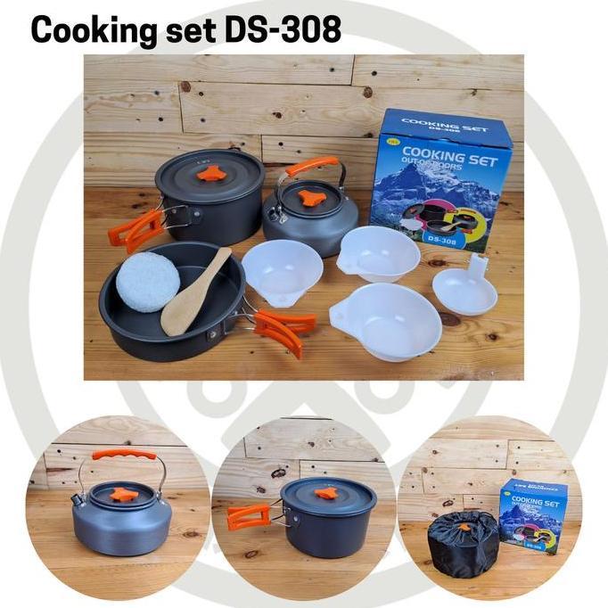 alat masak gunung ds 308 | alat masak camping | nesting set