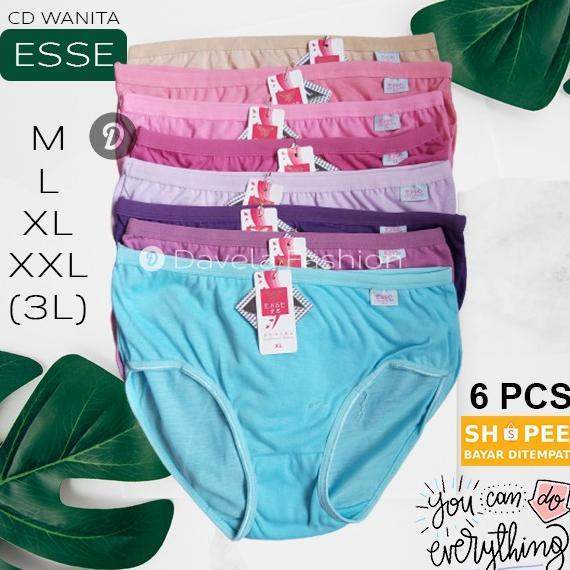 3 PCS CD Wanita Esse Size M L XL 3L 4L | Cd