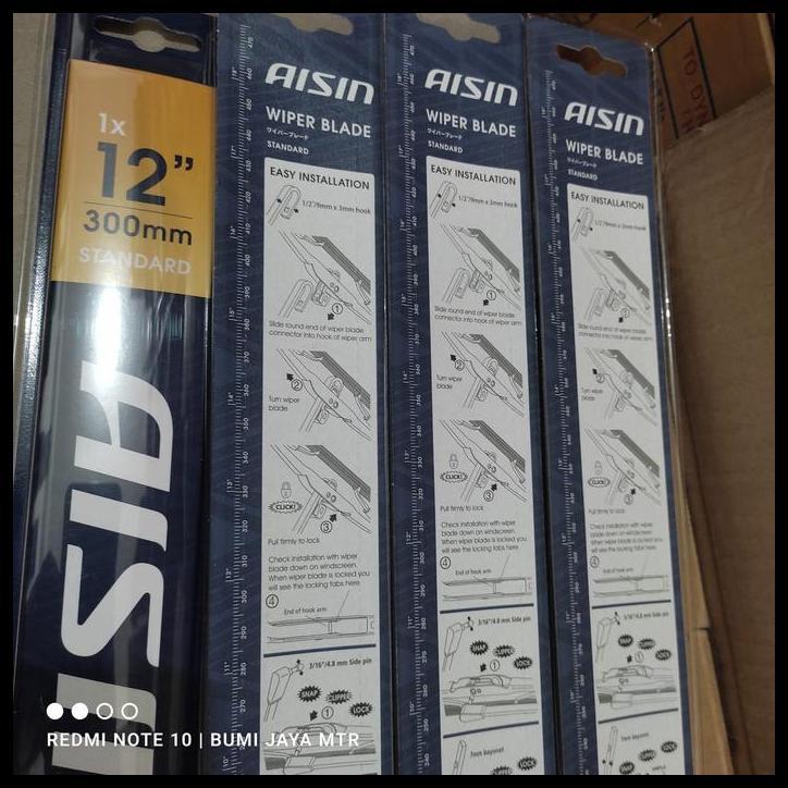 GRATIS ONGKIR WIPER 12 INCH AISIN HARGA SATUAN 